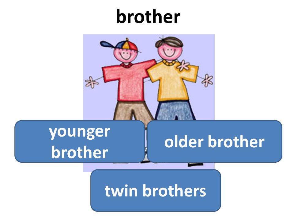 brother younger brother older brother twin brothers