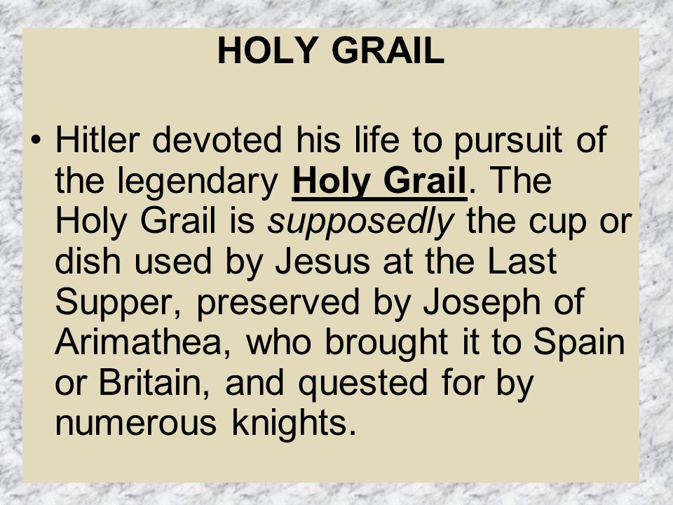 Resultado de imagen para HOLY GRAIL HITLER