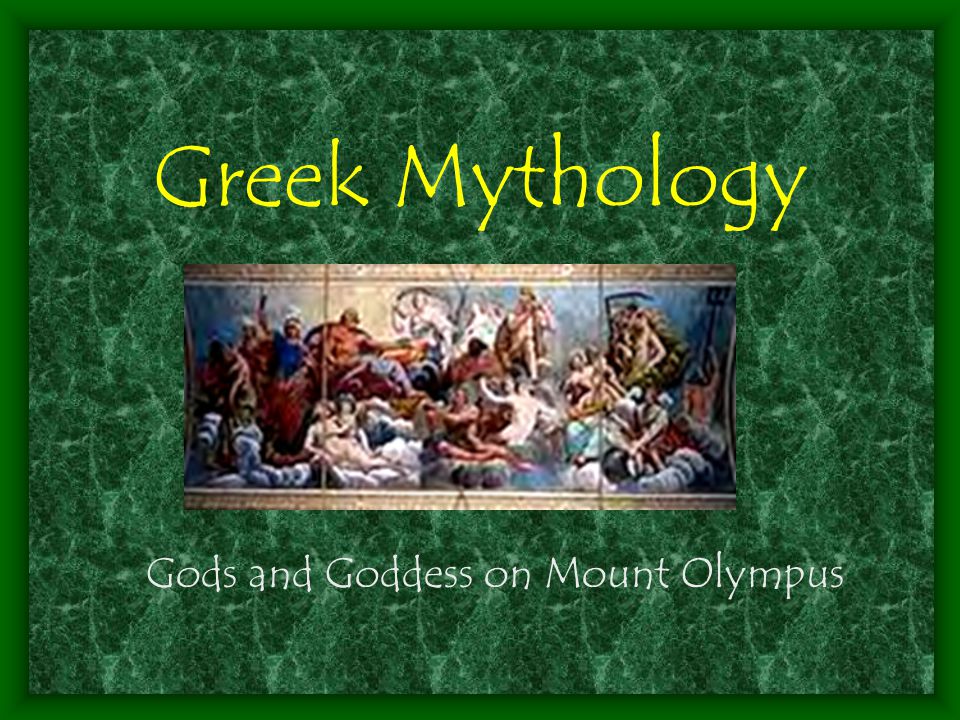 Greek Mythology Gods and Goddess on Mount Olympus