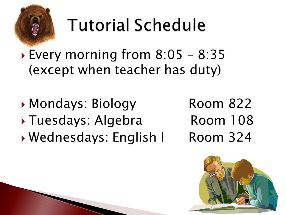  30 minutes of homework per day; AP classes may require more; due when specified by the teacher  Outside of class major assignments, projects, and tests will be due/administered on designated days as noted on the table that follows.