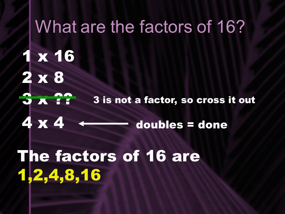 What are the factors of x 16 2 x 8 3 x .