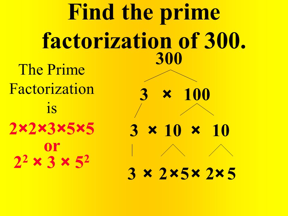 Find the prime factorization of 300.