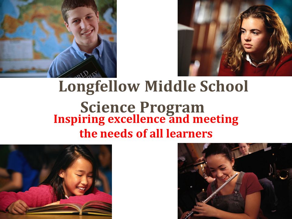Longfellow Middle School Science Program Inspiring excellence and meeting the needs of all learners