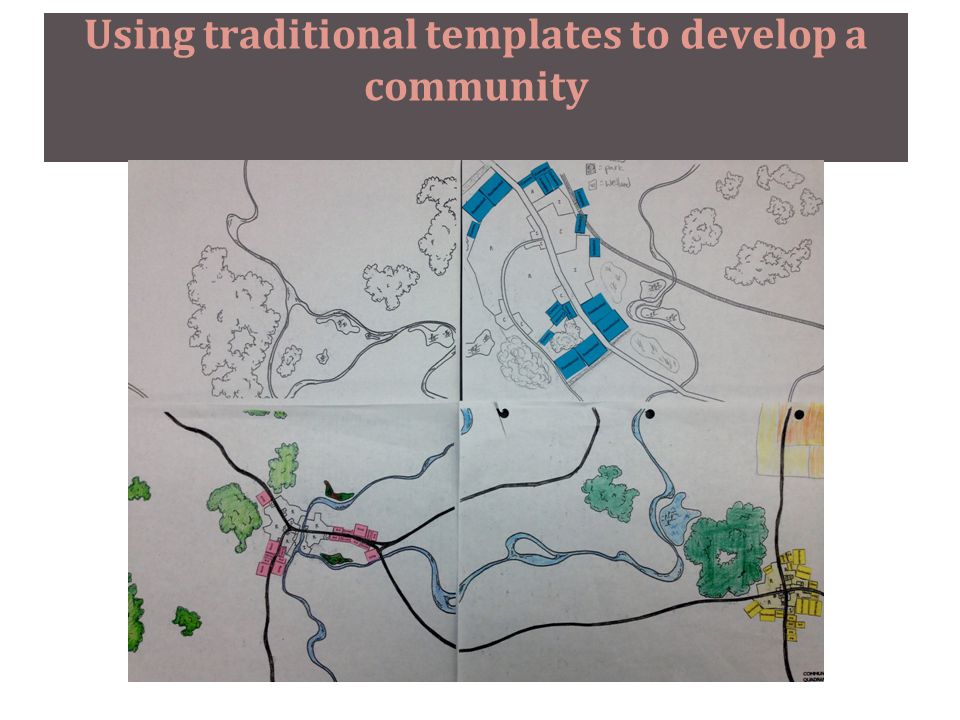 Using traditional templates to develop a community