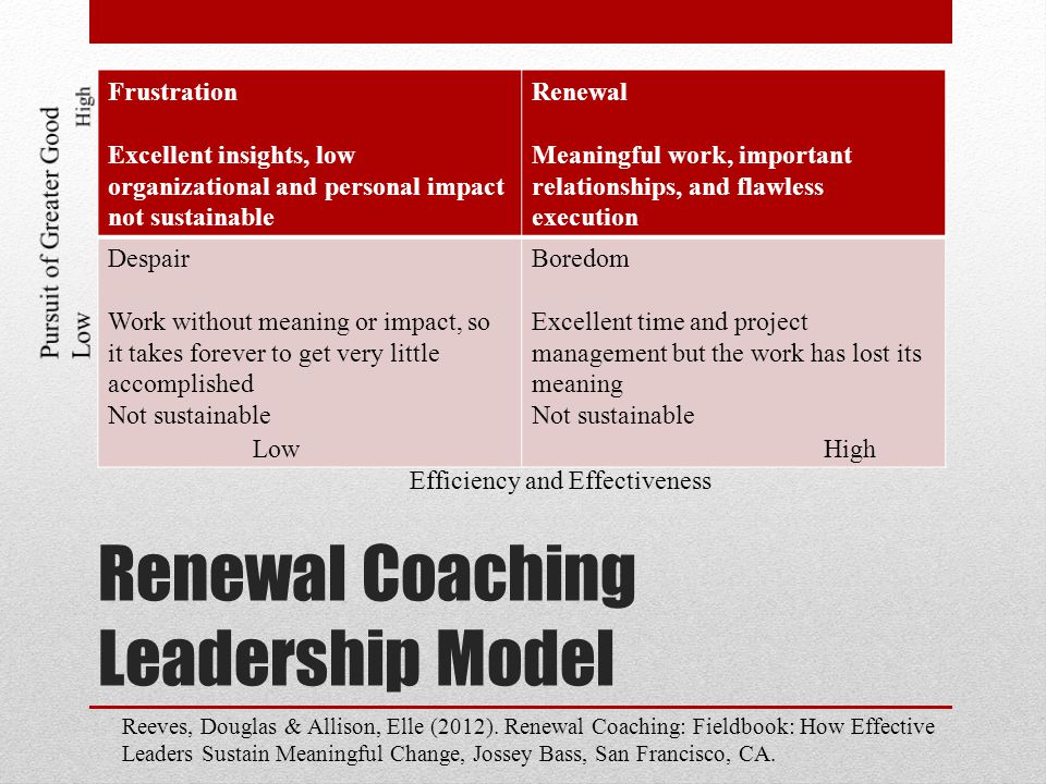 Renewal Coaching Fieldbook: How Effective Leaders Sustain Meaningful Change