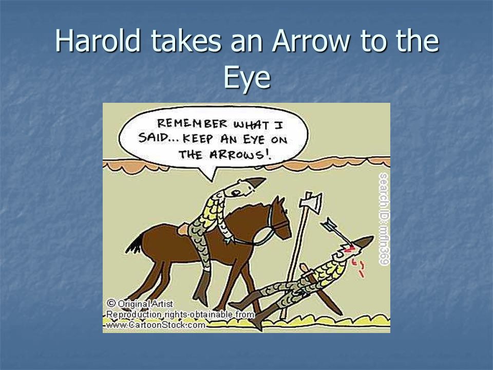 Harold takes an Arrow to the Eye