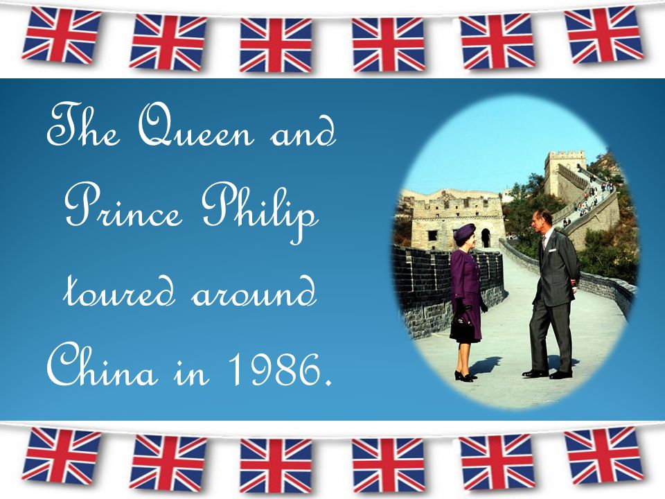 The Queen and Prince Philip toured around China in 1986.