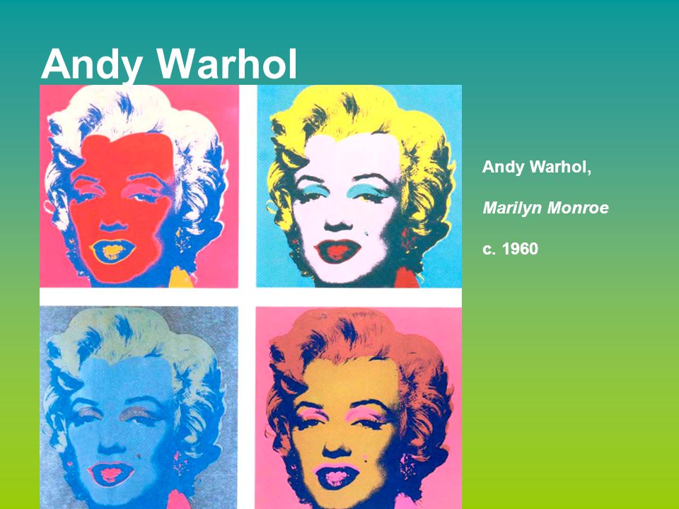Andy Warhol Andy Warhol, Marilyn Monroe c. 1960