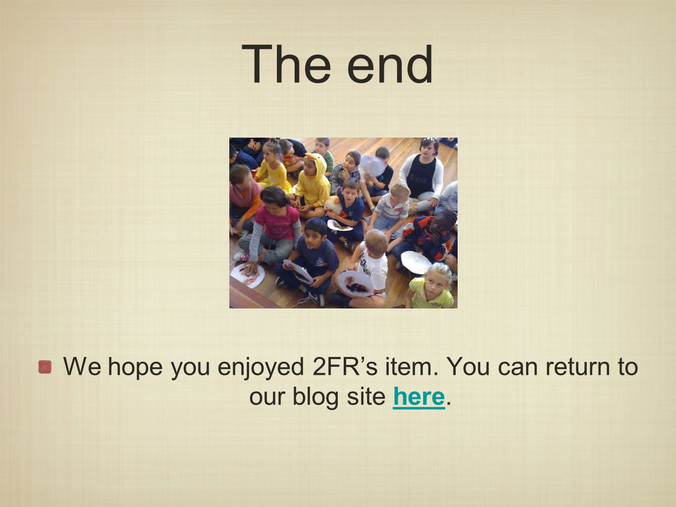 The end We hope you enjoyed 2FR’s item. You can return to our blog site here.here