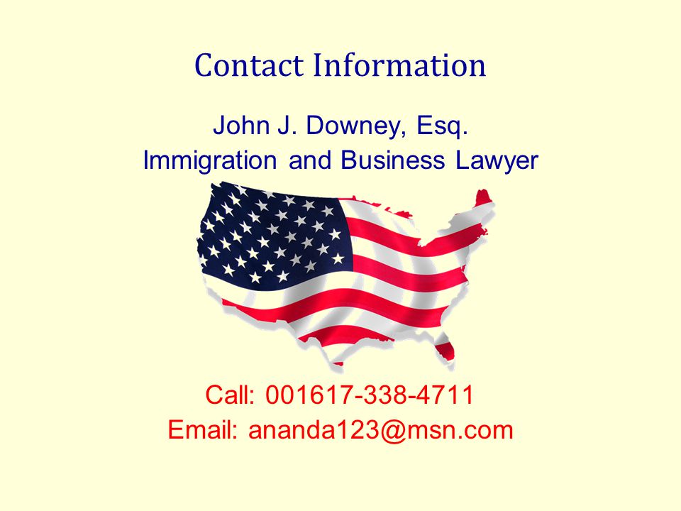 Contact Information John J. Downey, Esq.