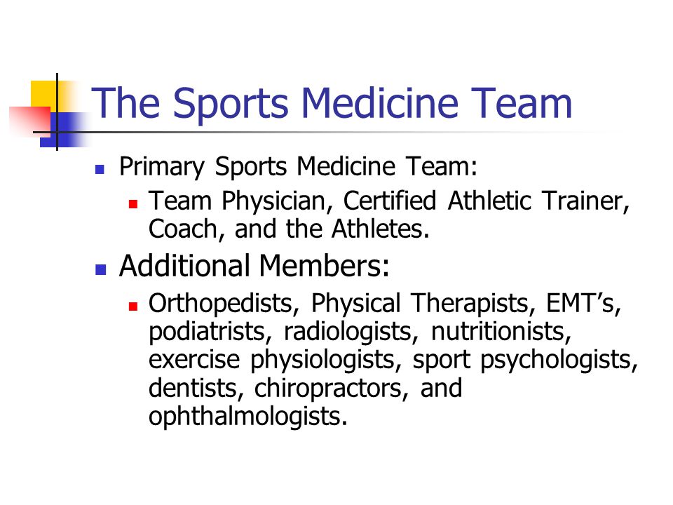 Sports Injury Management and the Athletic Trainer Chapter 1