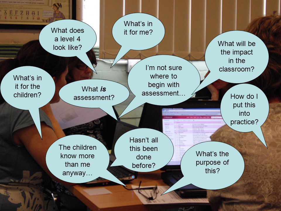 I’m not sure where to begin with assessment… What does a level 4 look like.