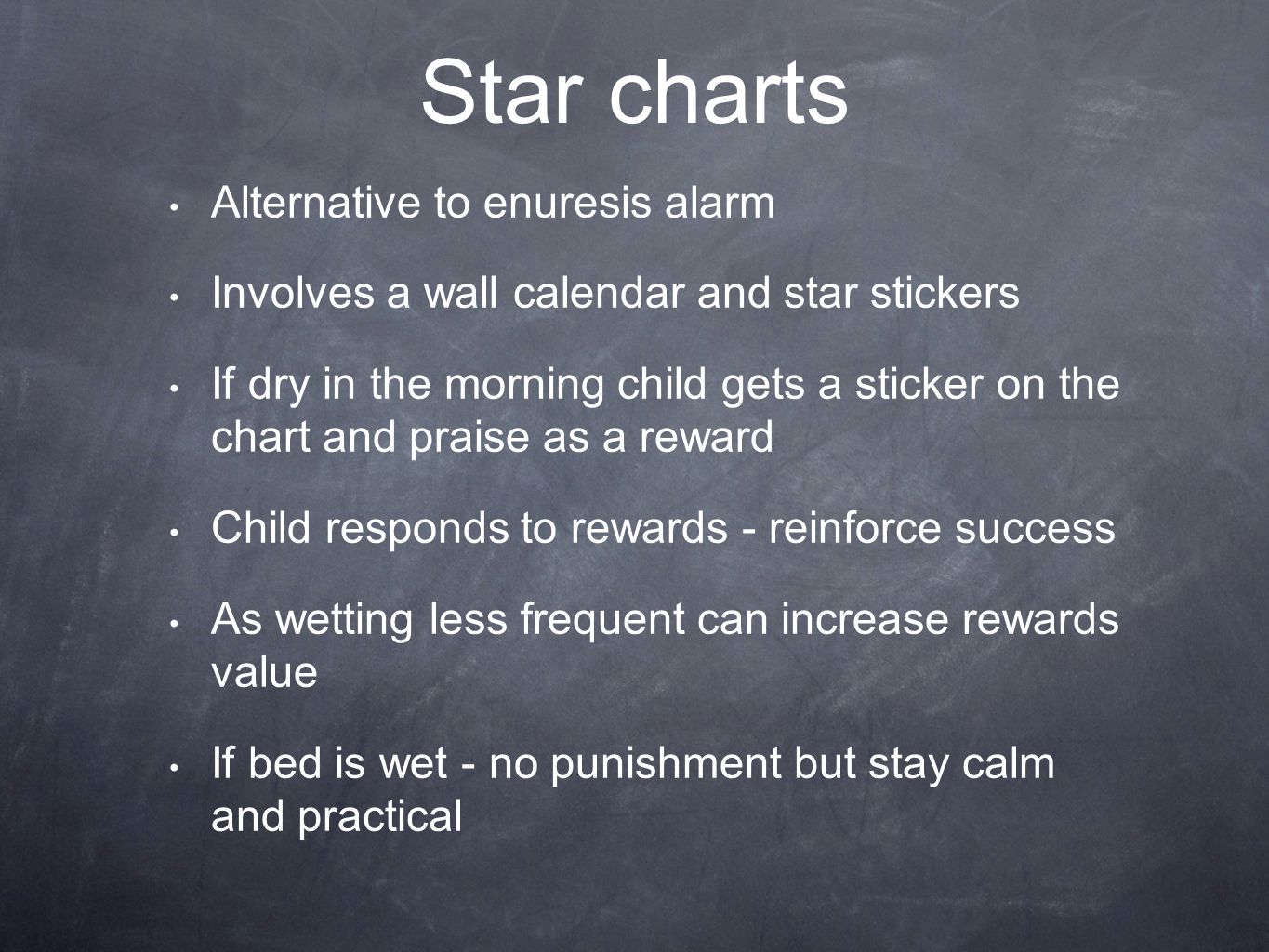 Bedwetting Star Chart