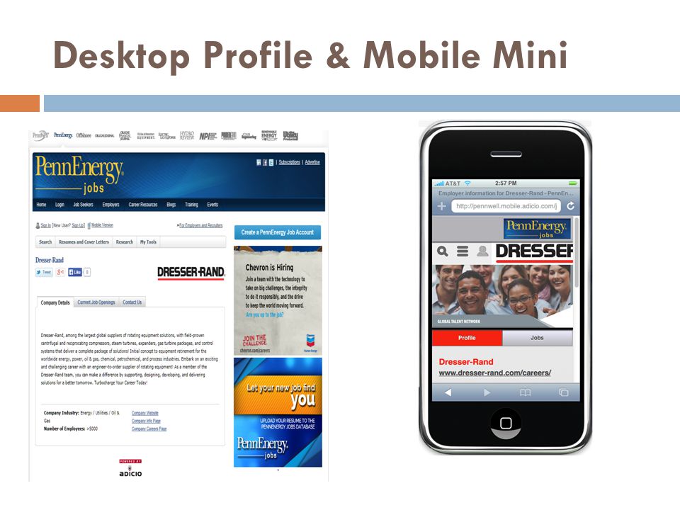 Desktop Profile & Mobile Mini