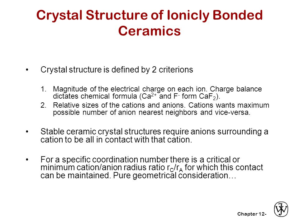 Lecture 8 Structure And Properties Of Ceramics Application And Processing Of Ceramics Intended Learning Outcomes 1 Structure Of Ceramic Materials Ppt Download