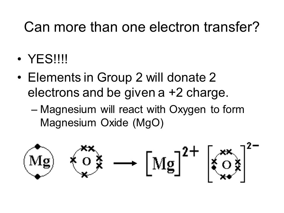Can more than one electron transfer. YES!!!.