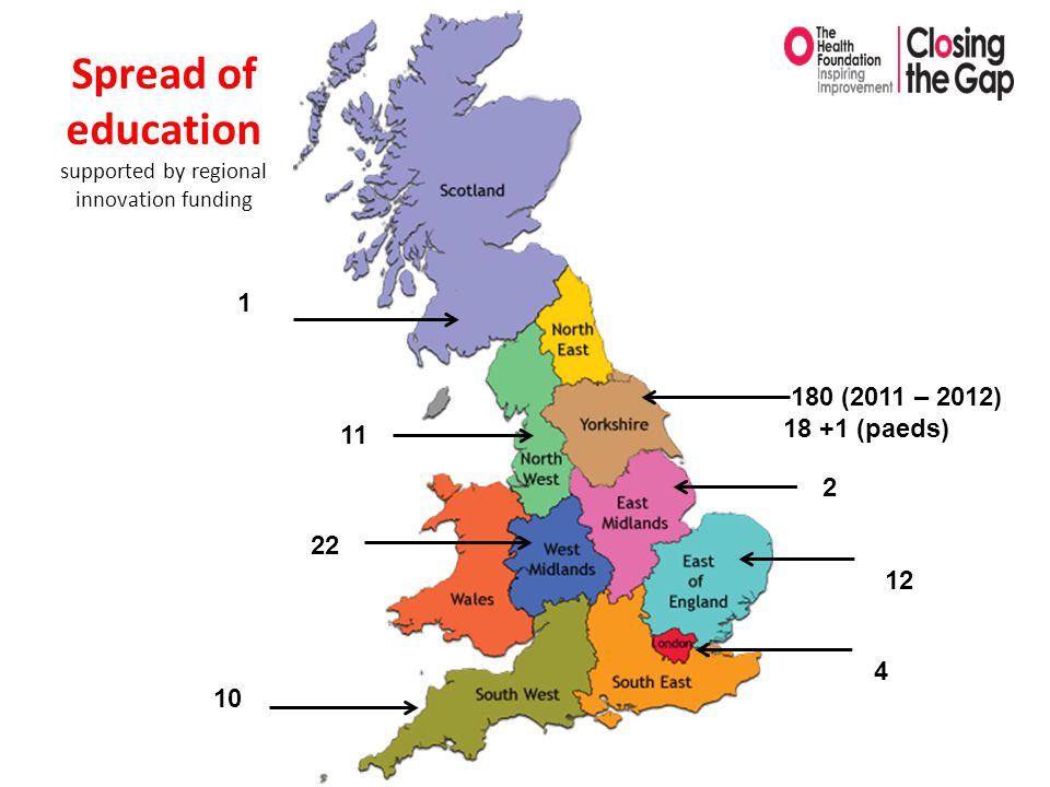 180 (2011 – 2012) (paeds) Spread of education supported by regional innovation funding