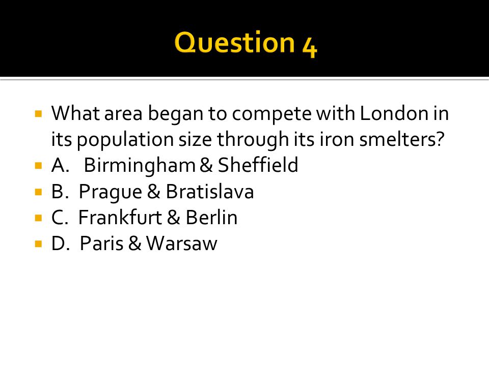  What area began to compete with London in its population size through its iron smelters.