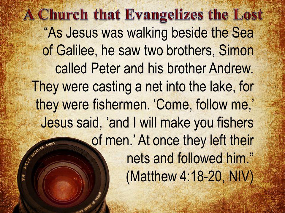 As Jesus was walking beside the Sea of Galilee, he saw two brothers, Simon called Peter and his brother Andrew.