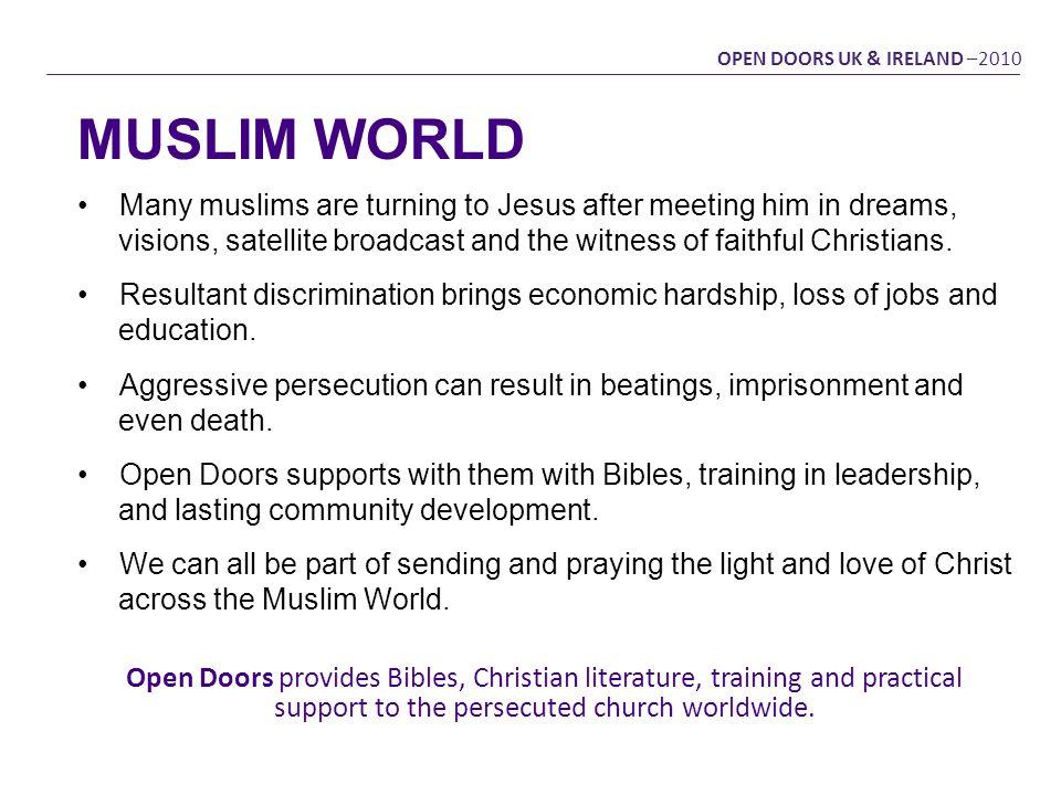 Opendoors Uk Ireland Serving Persecuted Christians