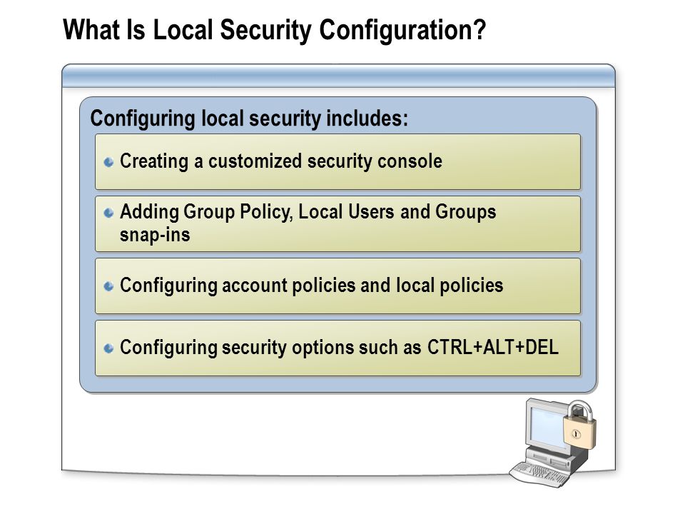 What Is Local Security Configuration.