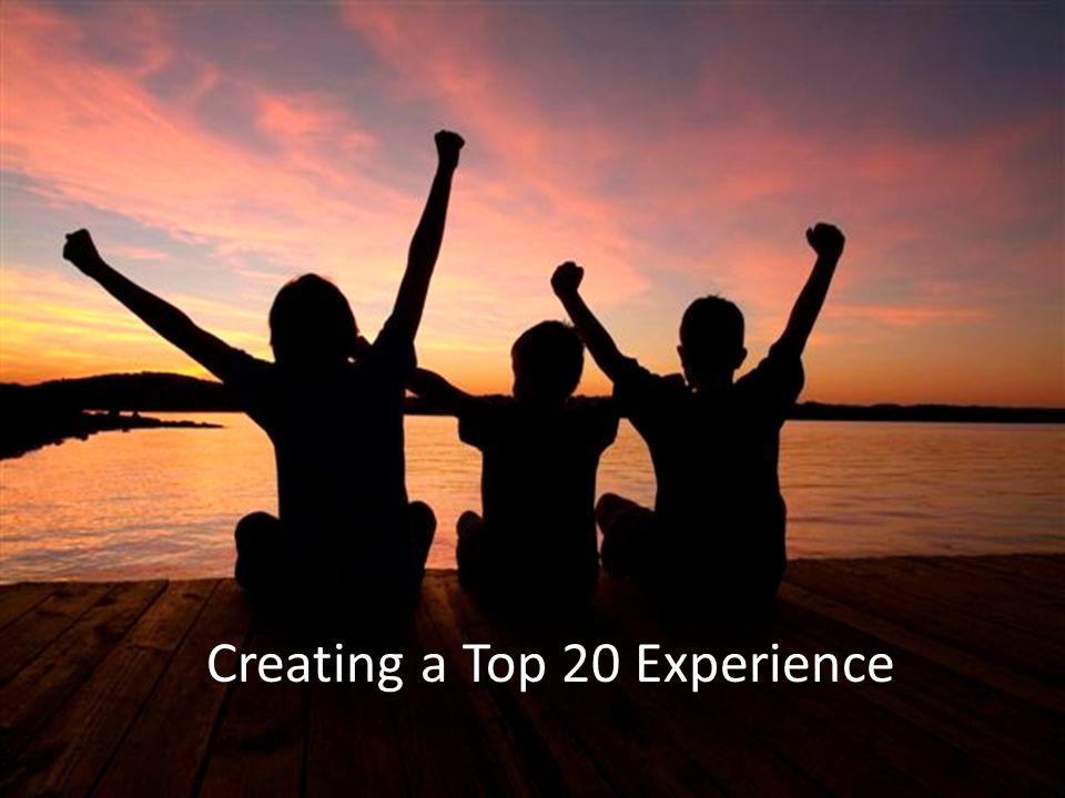 Creating a Top 20 Experience