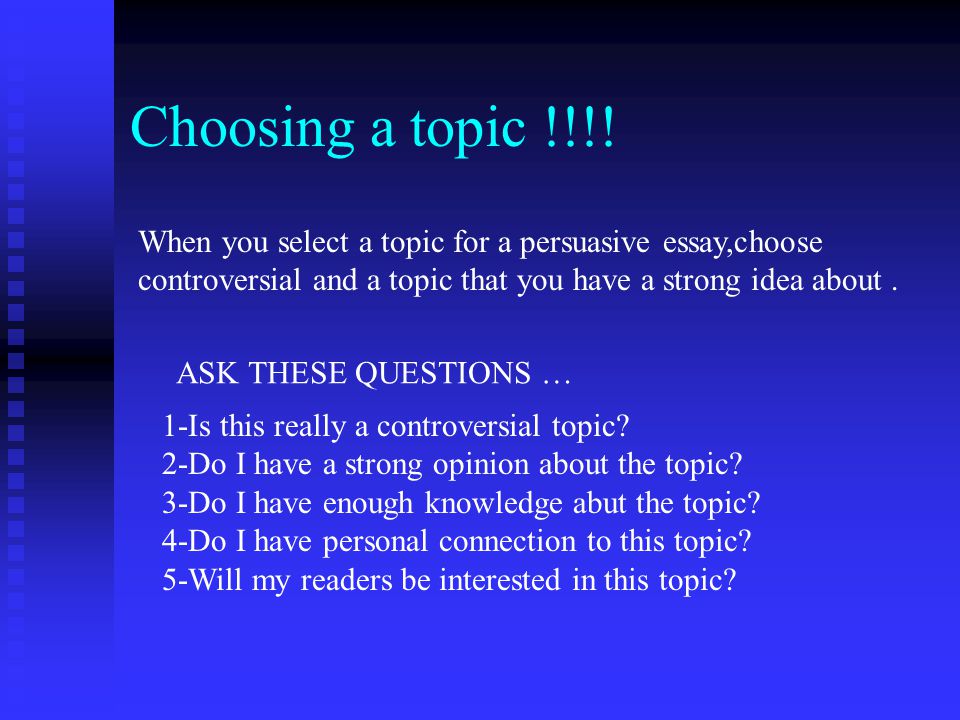 Next, what will you do with your topic.
