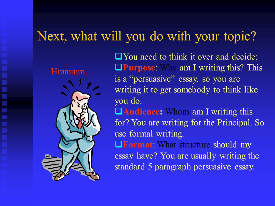 First, you need a topic… You will be a given a prompt to write about.