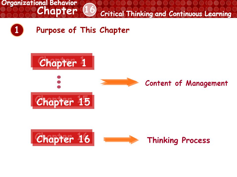 organizational behavior and management thinking