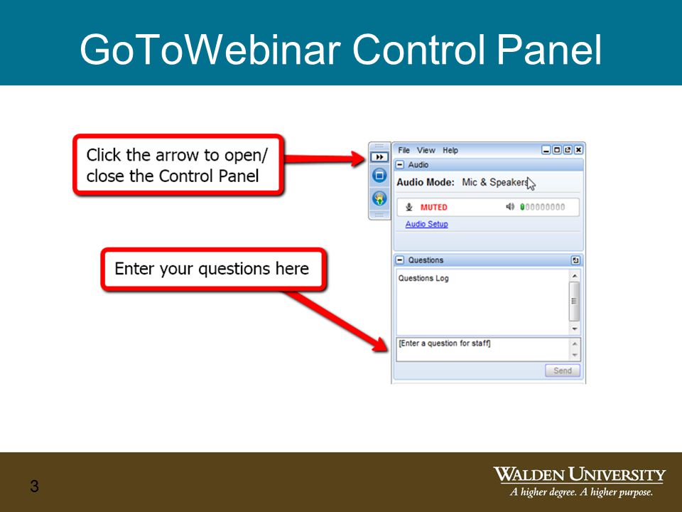 GoToWebinar Control Panel 3