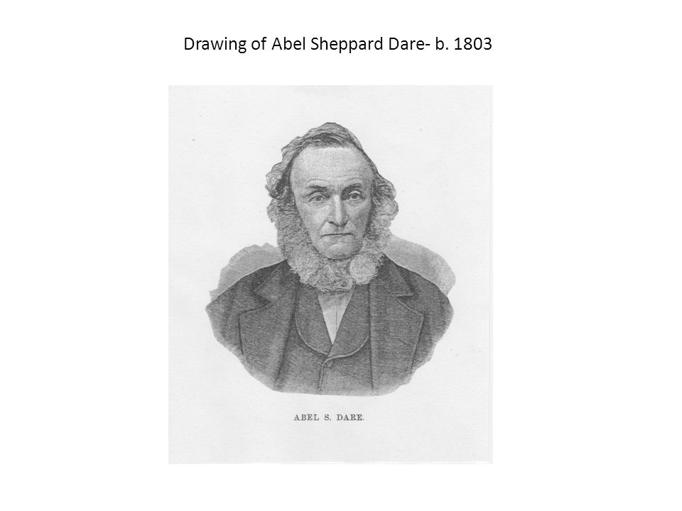 Drawing of Abel Sheppard Dare- b. 1803