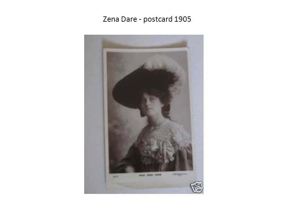 Zena Dare - postcard 1905