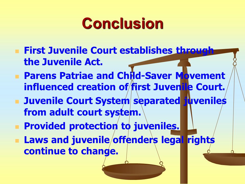 conclusion on juvenile delinquency