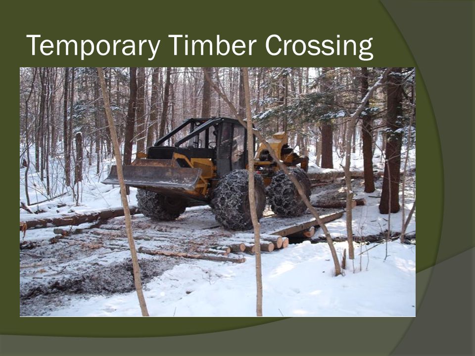 Temporary Timber Crossing