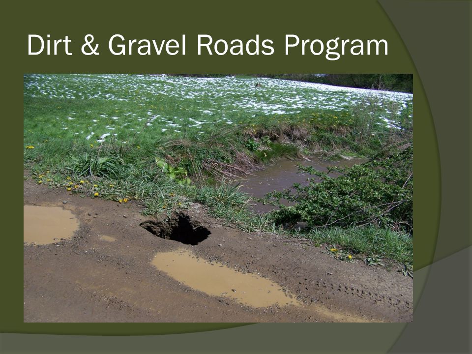 Dirt & Gravel Roads Program