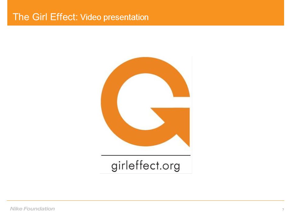 1 ADOLESCENT GIRLS. The best investment that no one's making. 1 Nike  Foundation. - ppt download