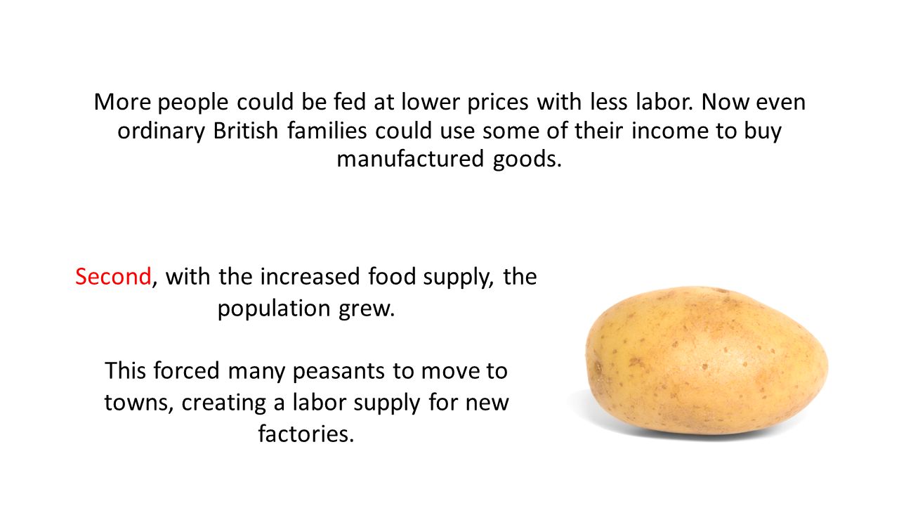 More people could be fed at lower prices with less labor.