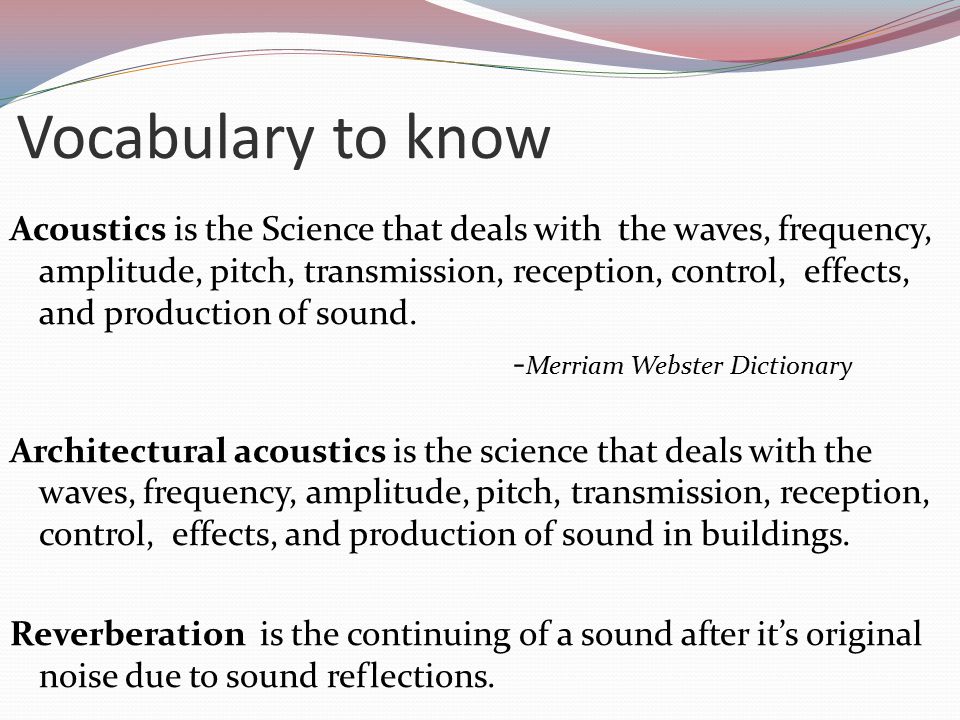 acoustics deals with