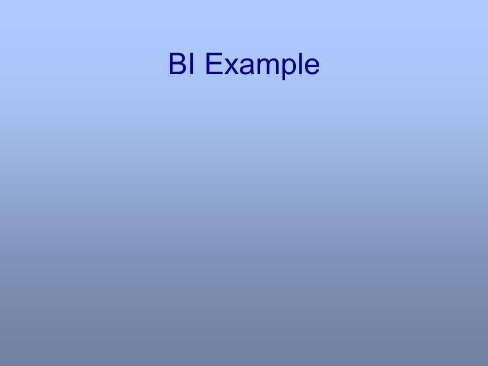 BI Example