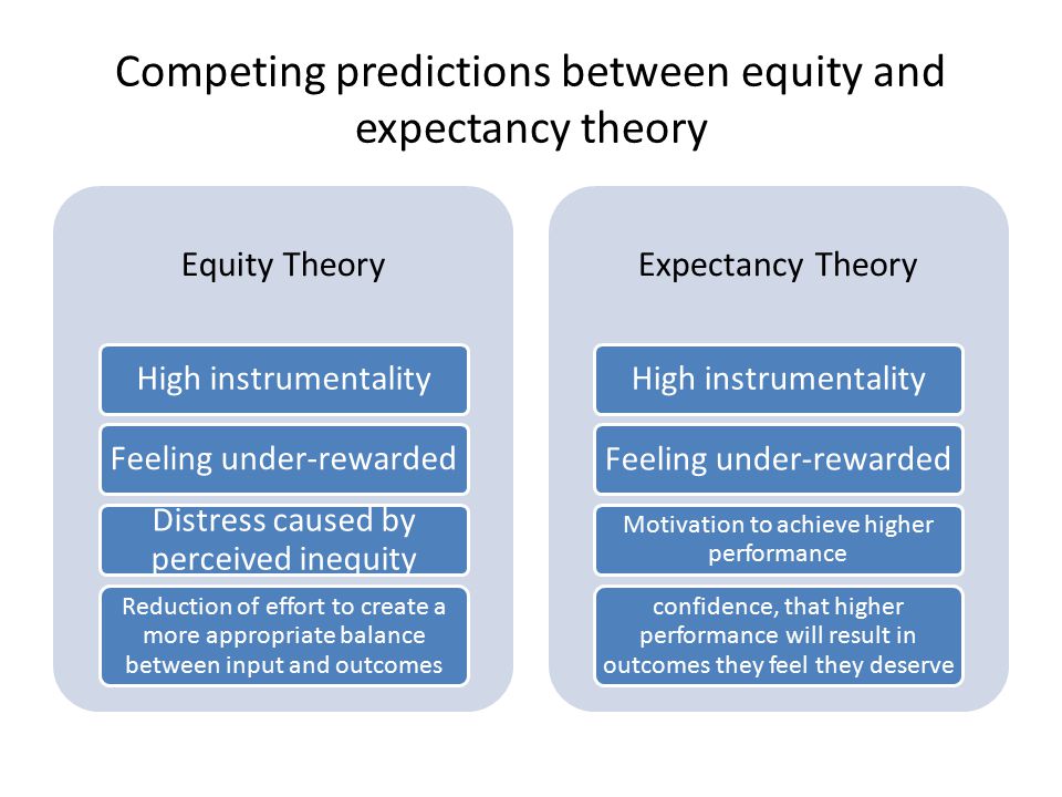expectancy theory and equity theory