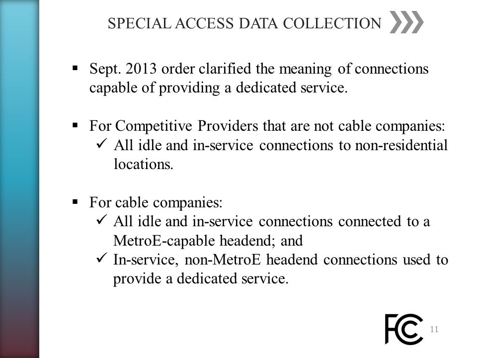 SPECIAL ACCESS DATA COLLECTION 11  Sept.