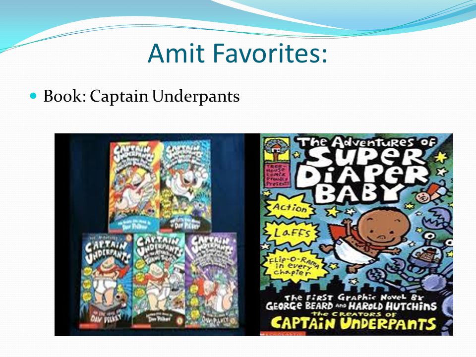Amit Favorites: Book: Captain Underpants