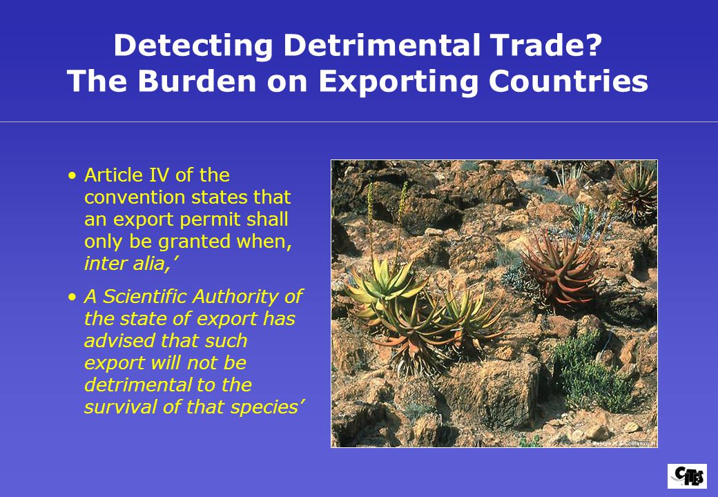 Detecting Detrimental Trade.