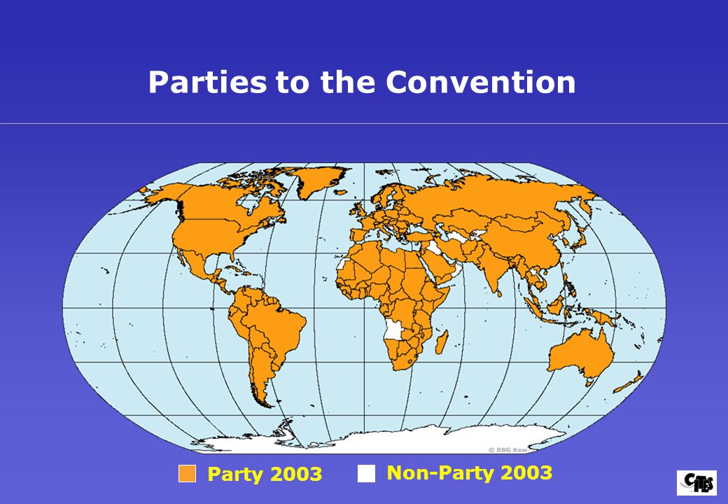 Party 2003 Non-Party 2003 Parties to the Convention