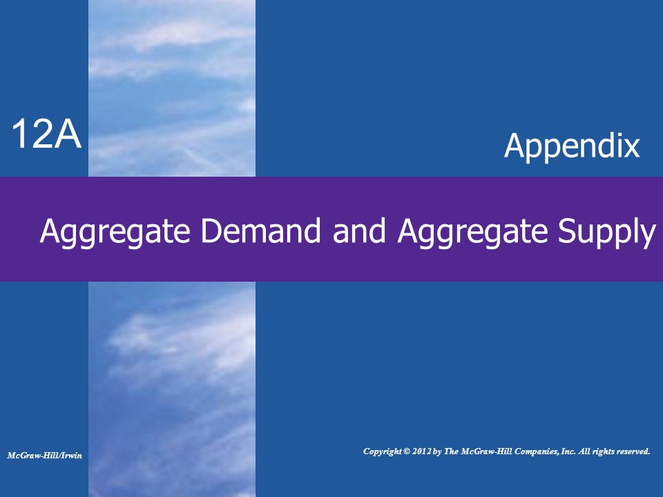 Aggregate Demand and Aggregate Supply 12A Appendix McGraw-Hill/Irwin Copyright © 2012 by The McGraw-Hill Companies, Inc.