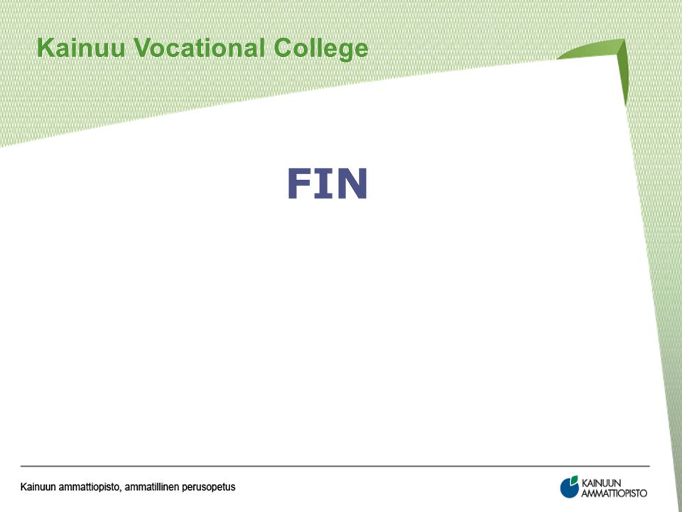 Kainuu Vocational College FIN