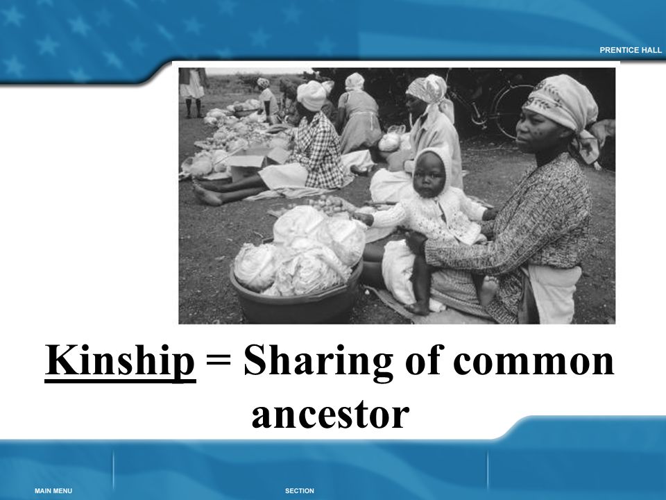 Kinship = Sharing of common ancestor
