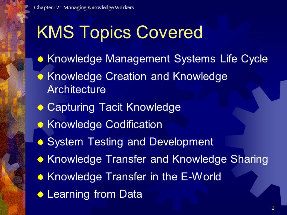 knowledge sharing presentation topics