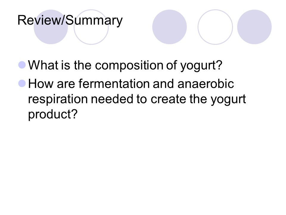 Review/Summary What is the composition of yogurt.