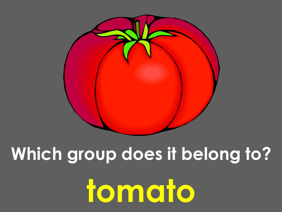 tomato Which group does it belong to